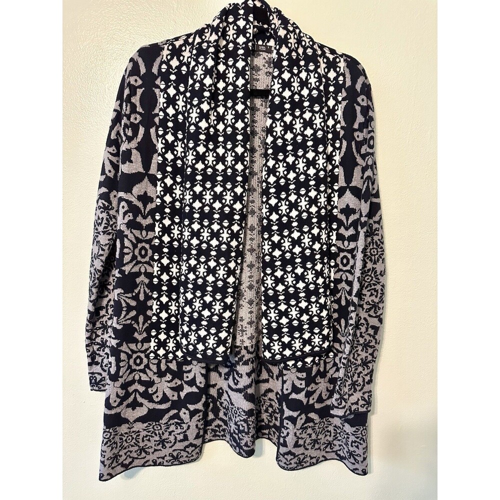 Gypsy 05 Global Village Women's Long Cardigan Sweater SZ Small Cotton Wool Blend